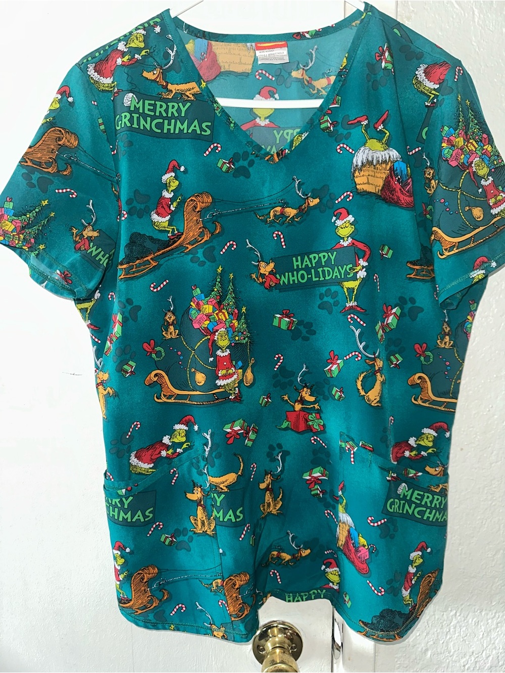 Dr Seuss Scrub Top